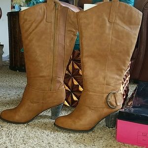 SALE Gorgeous Cognac Buckle boots from Torrid